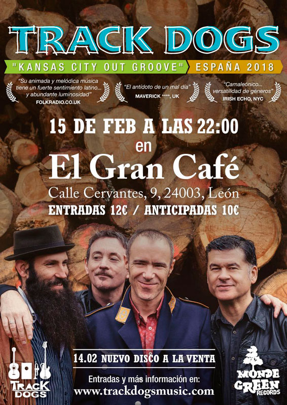 Track Dogs en concierto en el Gran Café León León Cultural