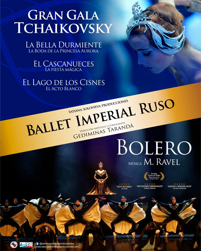 Gran Gala Tchaikovsky y Bolero. Ballet imperial ruso. Auditorio ciudad
